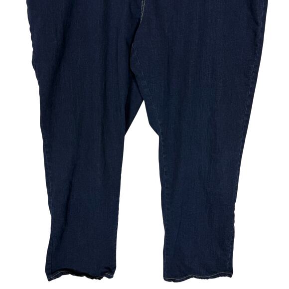 Authentic Liberty Blues Pants Mens 50x38 Blue Cotton Stretch Loose Fit Straight - Picture 4 of 16